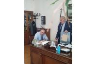 Συνάντηση προέδρων των τριών αμιγών Βιοτεχνικών Επιμελητήριων Αθήνας - Πειραιά - Θεσσαλονίκης στο πλαίσιο της κοινής συμμετοχής τους στην 86η ΔΕΘ 2022